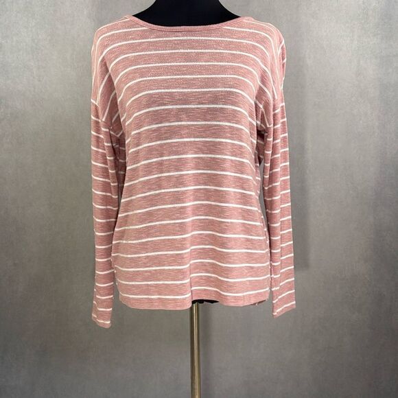 Pink & White Open Back Hi/Lo Top - Picture 7 of 8